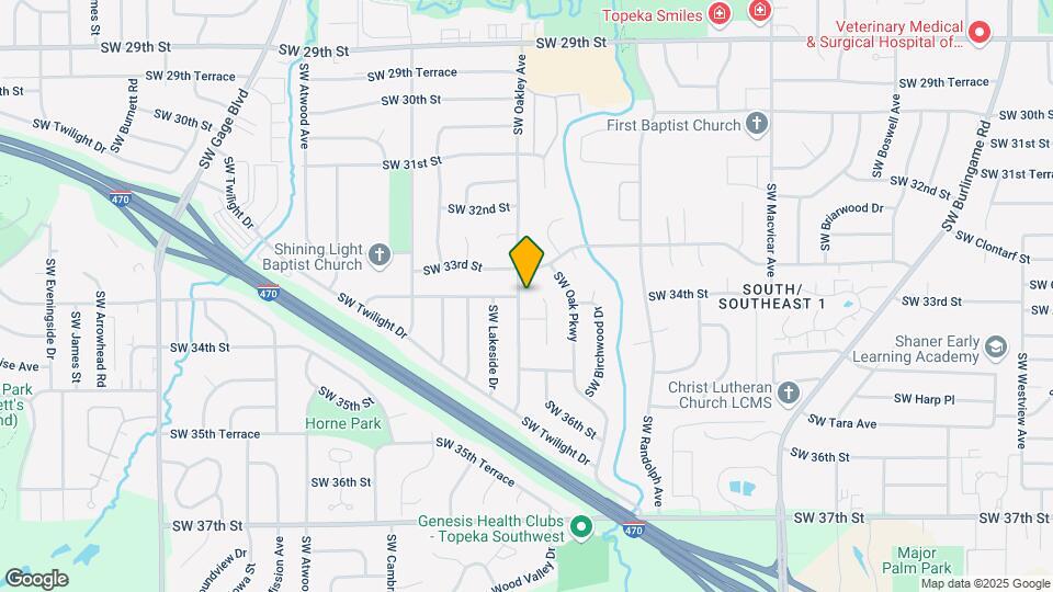 3320 SW Oakley Ave Map and Location Details