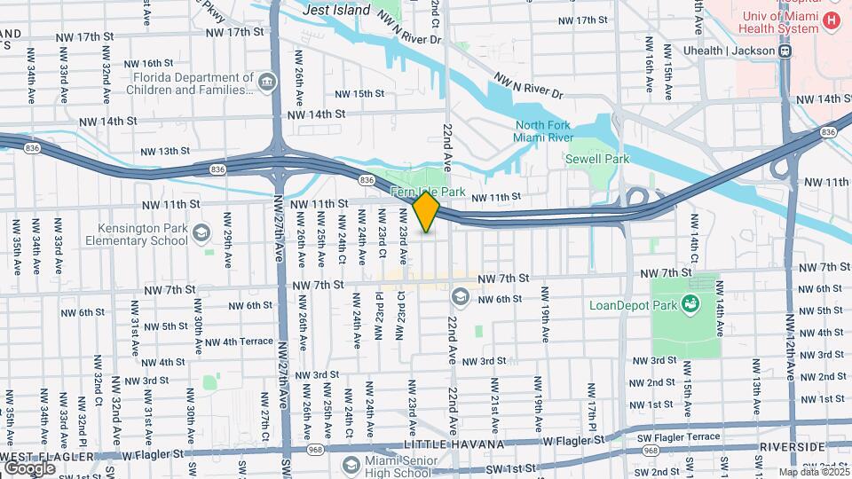 901 NW 22nd Pl Map and Location Details