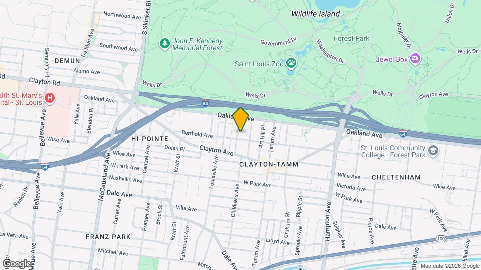 1032 Sanford Ave Map and Location Details