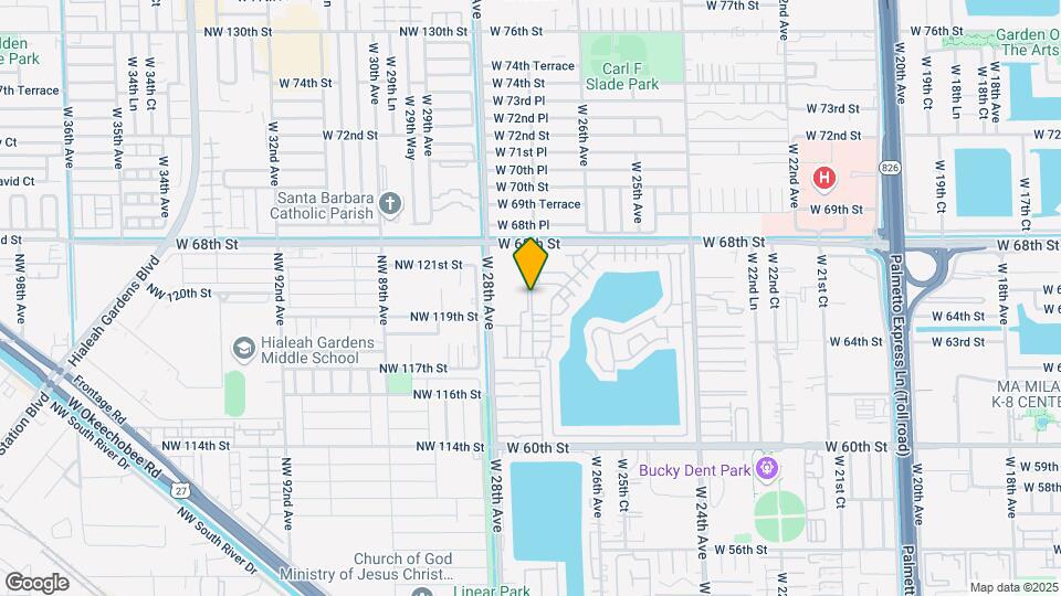 6520 W 27th Ct, Unit #23-55 Mapa y Detalles de la Ubicación