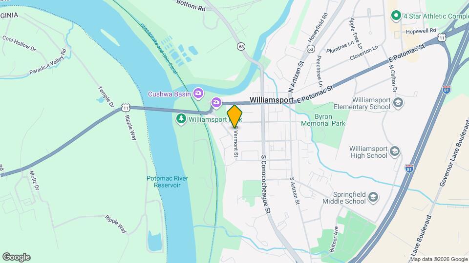 18 S Vermont St Map and Location Details