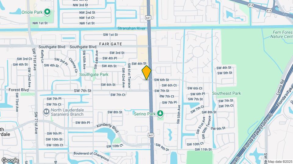 611 S State Rd 7 Map and Location Details