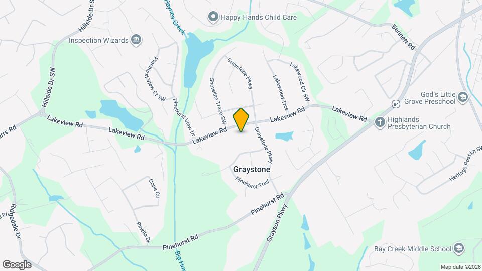 1136 Lakeview Rd Map and Location Details