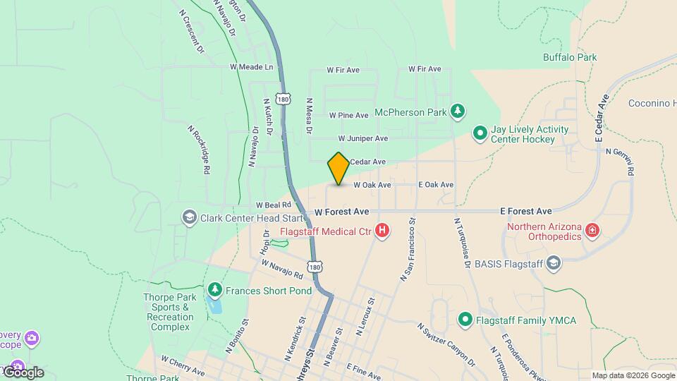 329 W Oak Ave Map and Location Details