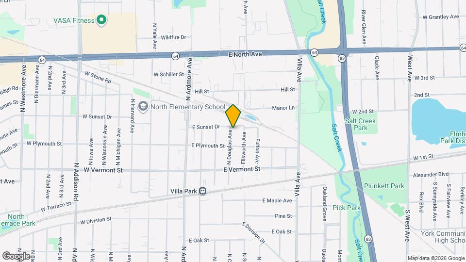 521 N Douglas Ave Map and Location Details