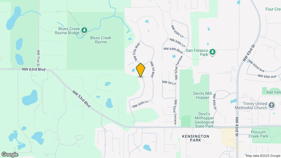 5922 NW 57th Way Map and Location Details