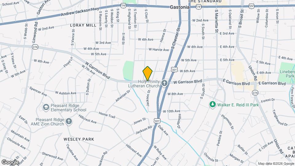 609 W Garrison Blvd Map and Location Details