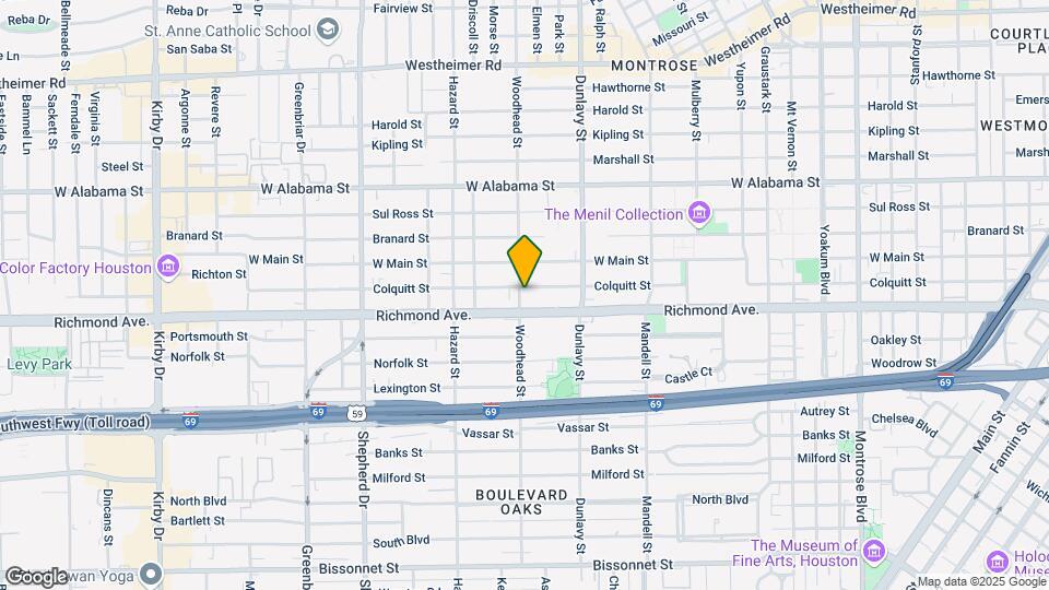 1755 Colquitt St Map and Location Details