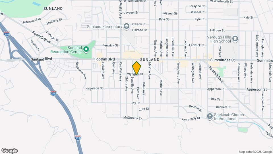 10351 Parr Ave, Unit LA Sunland Apartment Map and Location Details
