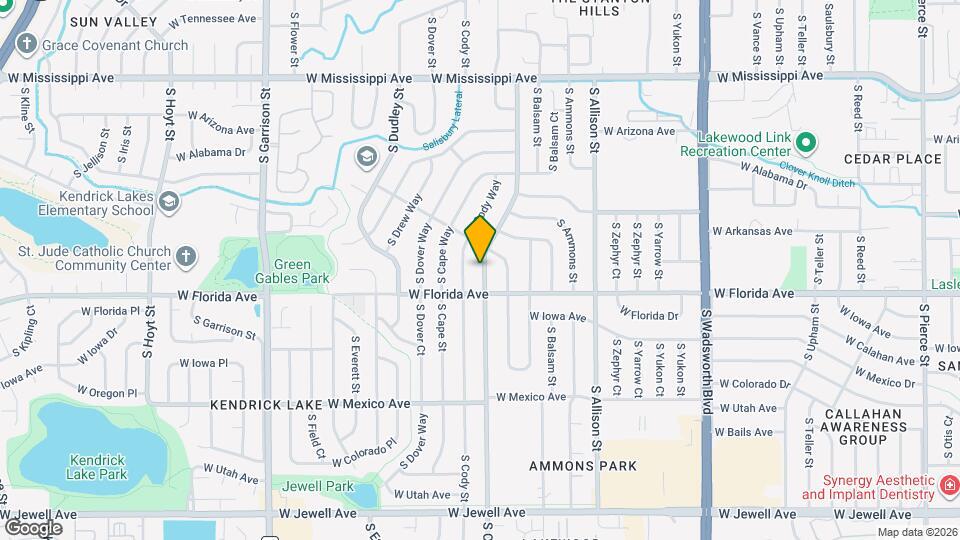 1469 S Carr St Map and Location Details