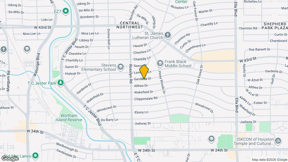 1709 Gardenia Dr Map and Location Details