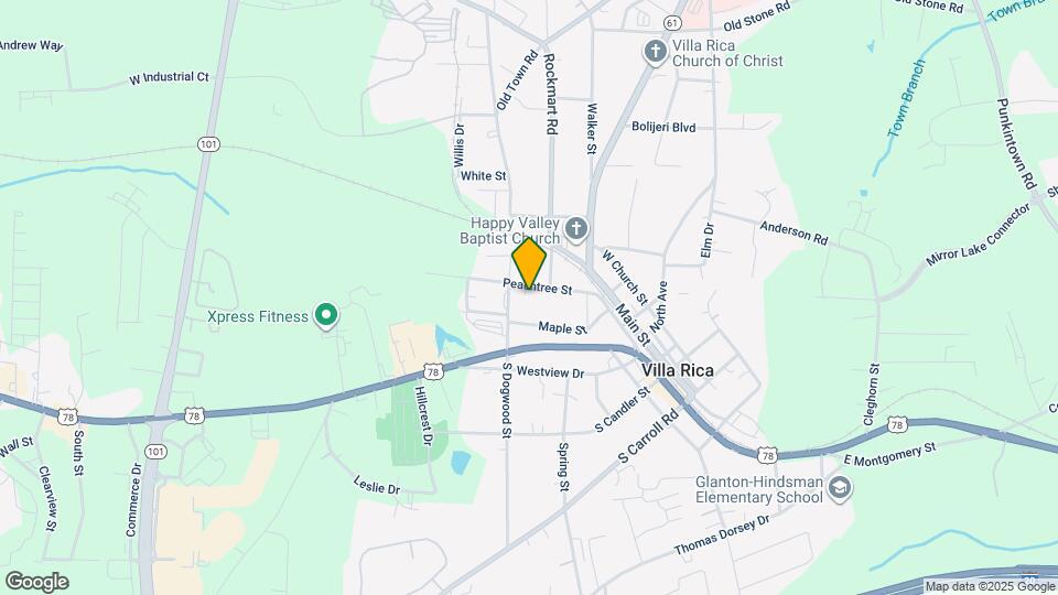 208 Peachtree St Map and Location Details