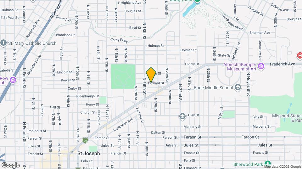 1818 Howard St Map and Location Details