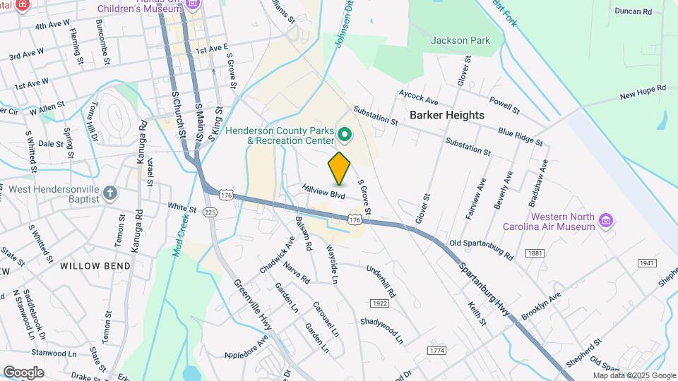 304 Hillview Blvd Map and Location Details