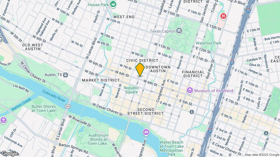 601 Guadalupe St Map and Location Details