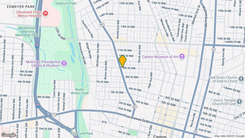 834 Fulton Rd NW Map and Location Details