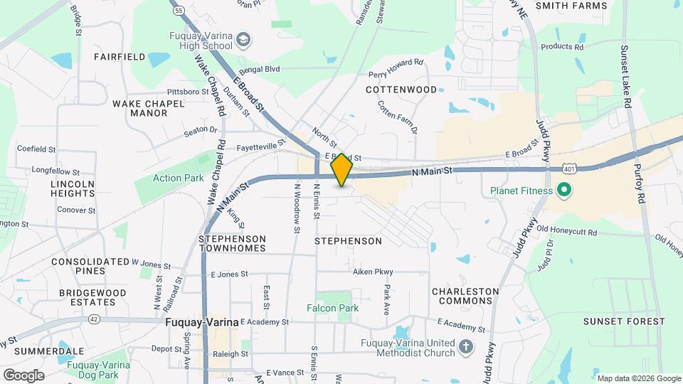 701 Faucette St Map and Location Details