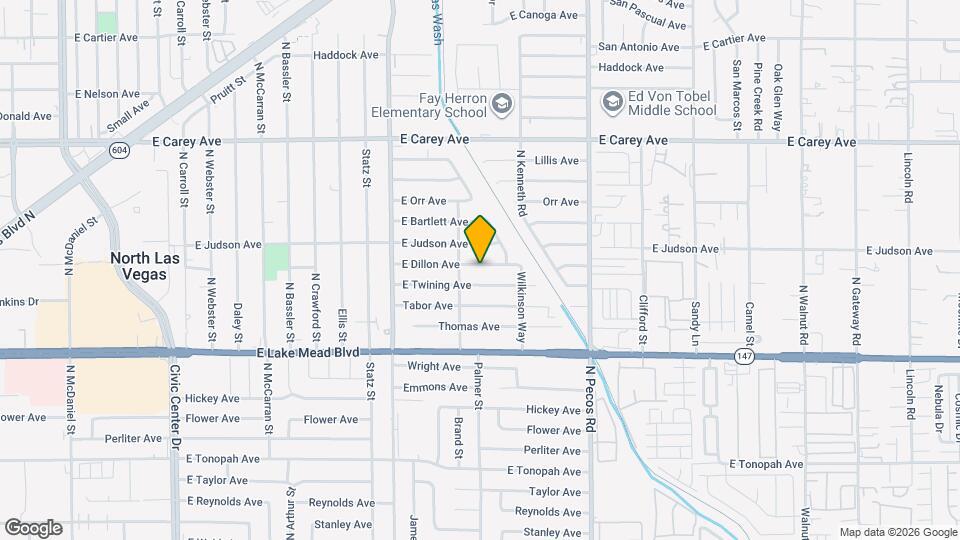 3317 E Dillon Ave Map and Location Details