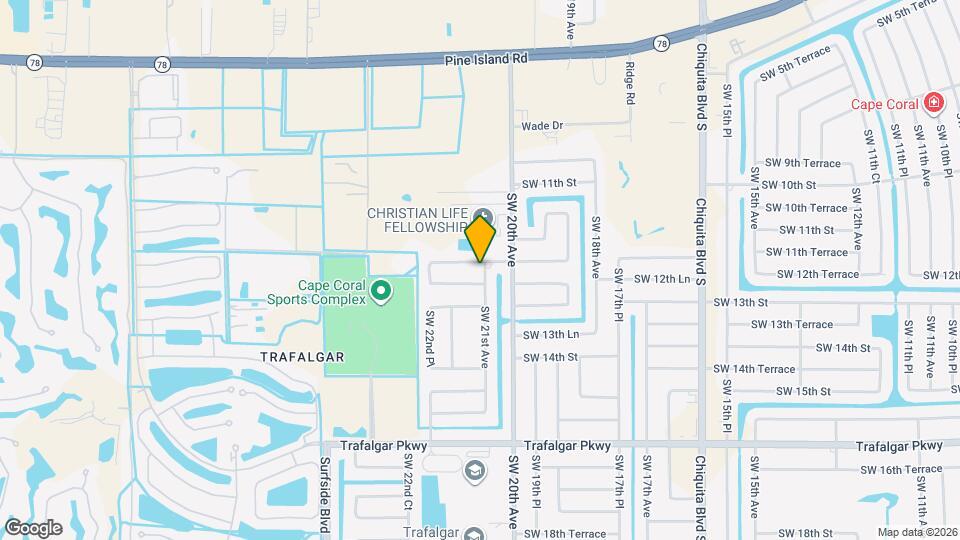 2100 SW 12th Terrace Map and Location Details