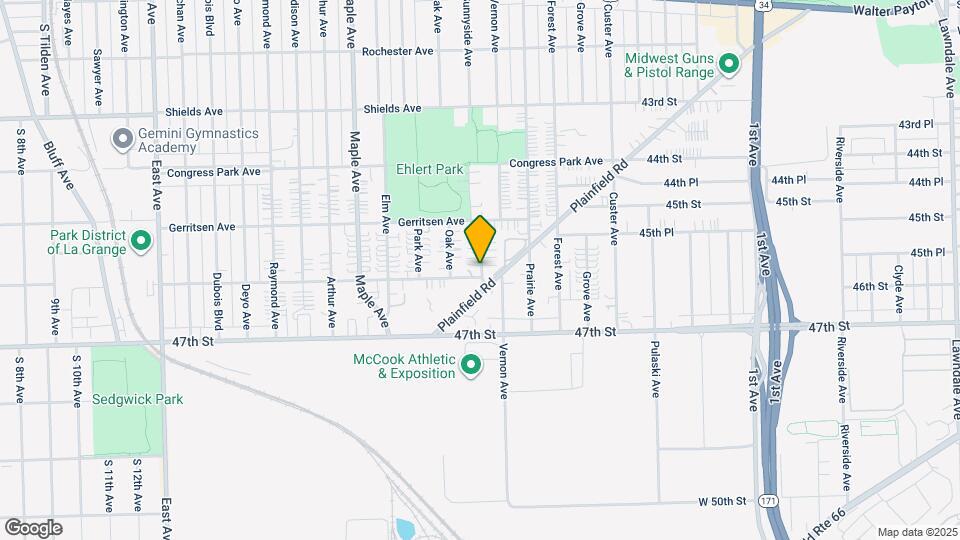 4538 Sunnyside Ave Map and Location Details