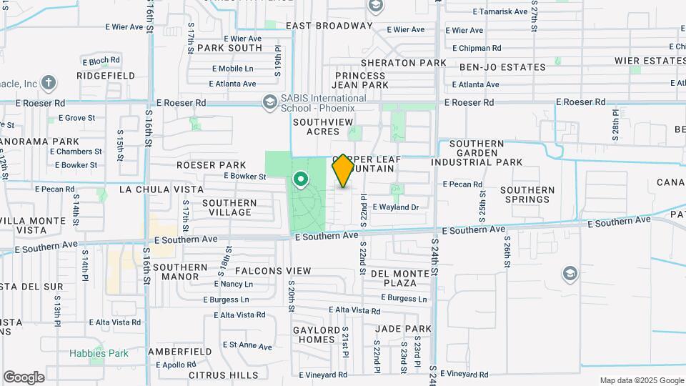 5625 S 21st Pl Map and Location Details