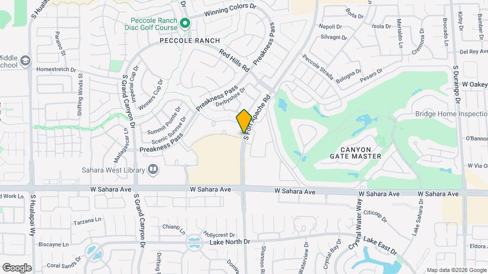 2175 S Fort Apache Rd Map and Location Details