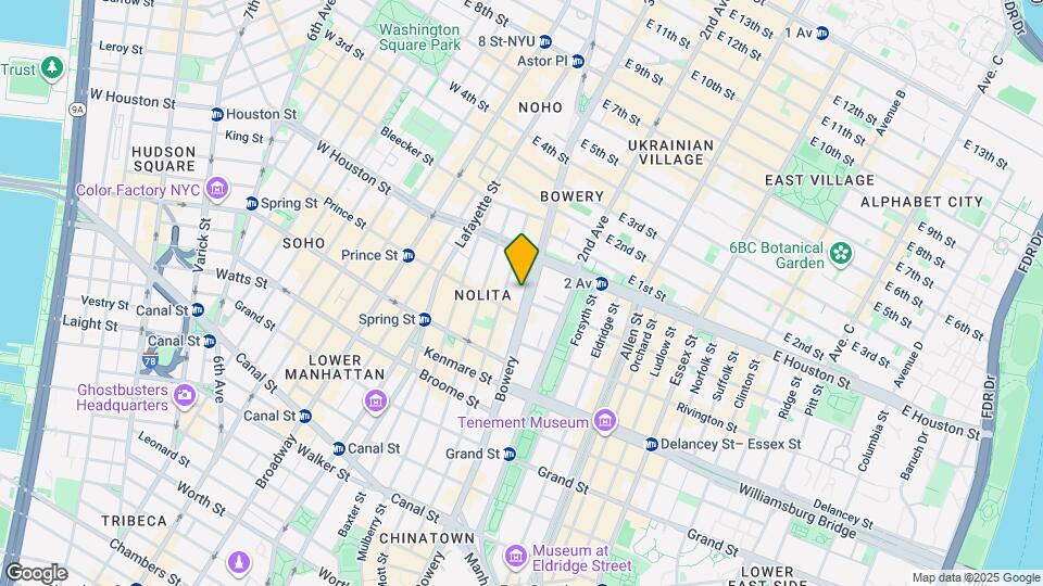 250 Bowery Map and Location Details