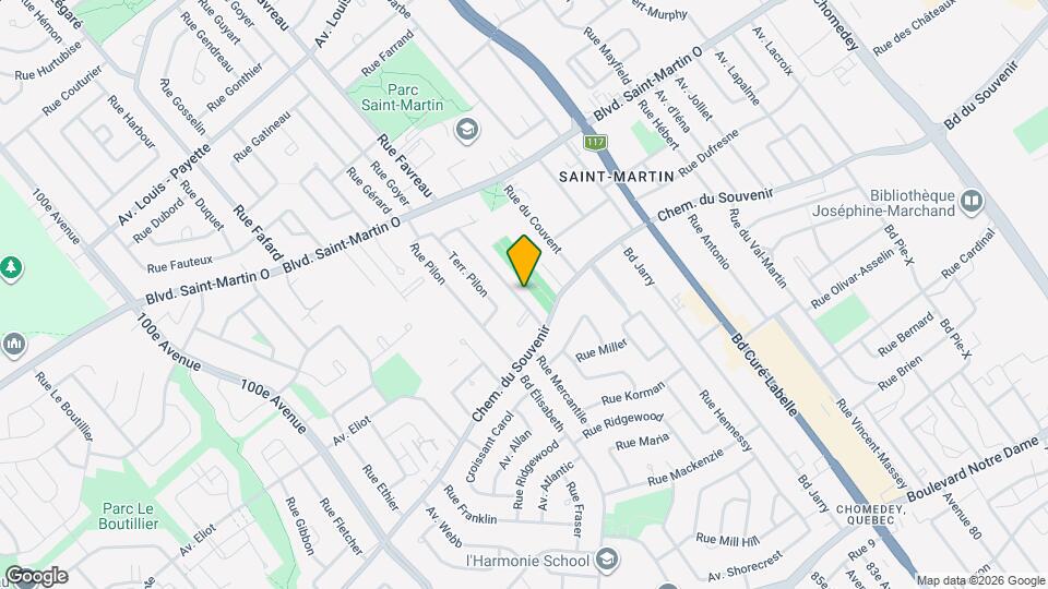 1549 Trépanier Rue Map and Location Details