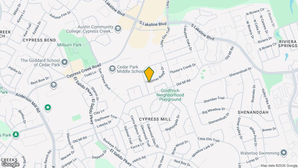 2326 Clover Ridge Dr Map and Location Details