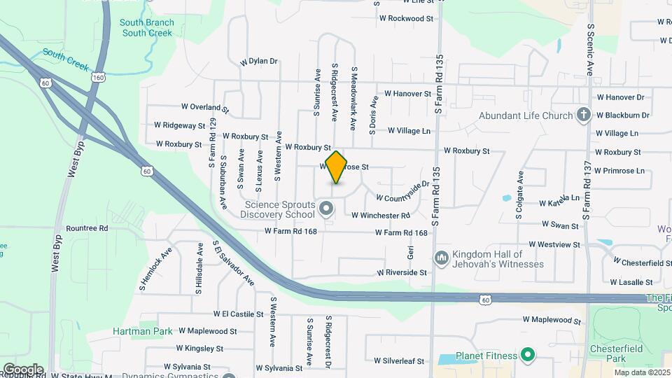 3688 S Ridgecrest Ave Map and Location Details