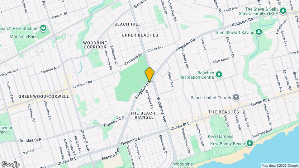 215 Kingston Rd Map and Location Details