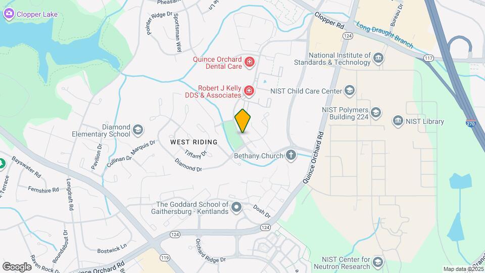 884 Quince Orchard Blvd Map and Location Details