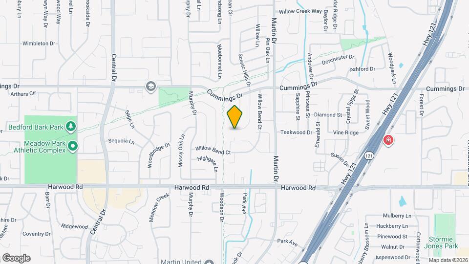 2712 Scenic Hills Dr Map and Location Details