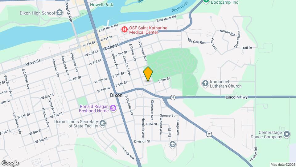 415 E 7th St Map and Location Details