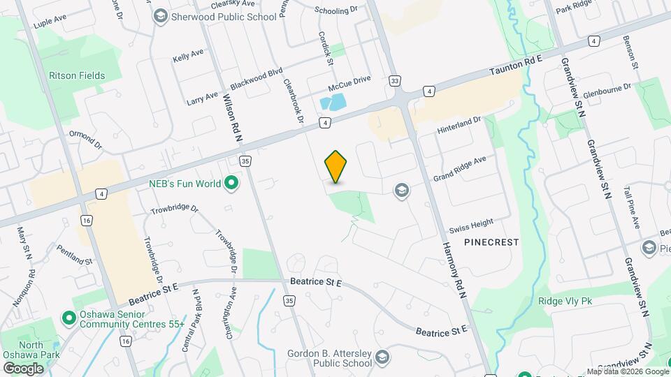 672 Grand Ridge Ave Map and Location Details