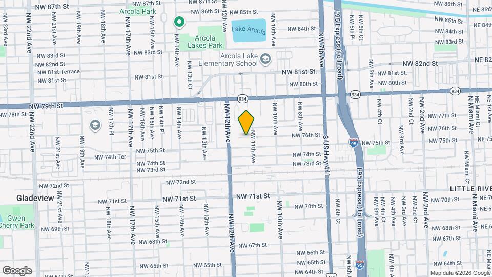 1130 NW 76th St Map and Location Details