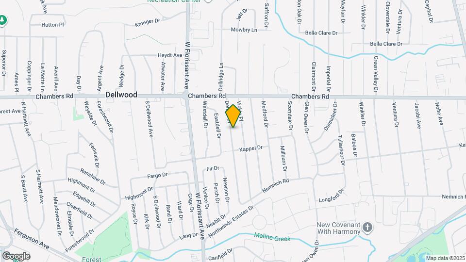 9826 Dennis Dr Map and Location Details