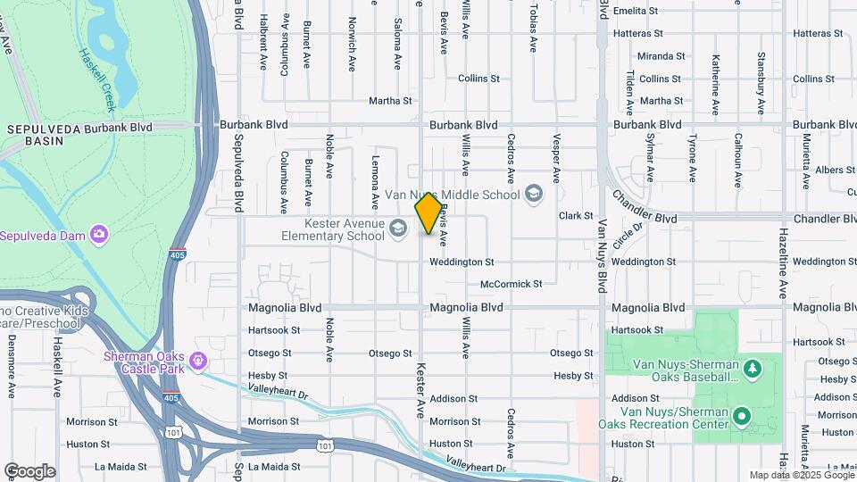 5324 Kester Ave Map and Location Details