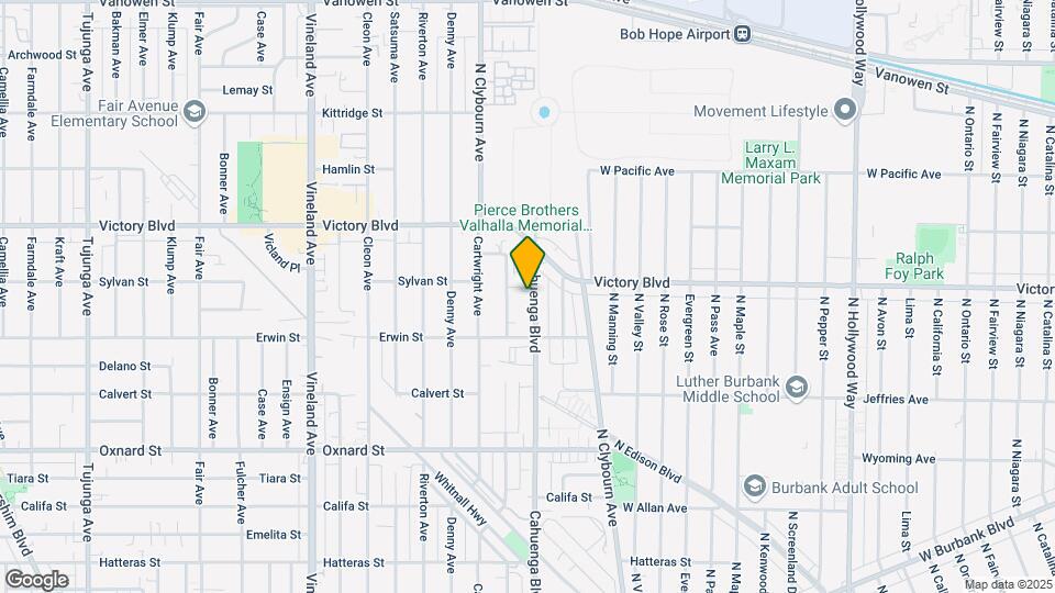 6245 Cahuenga Blvd Map and Location Details
