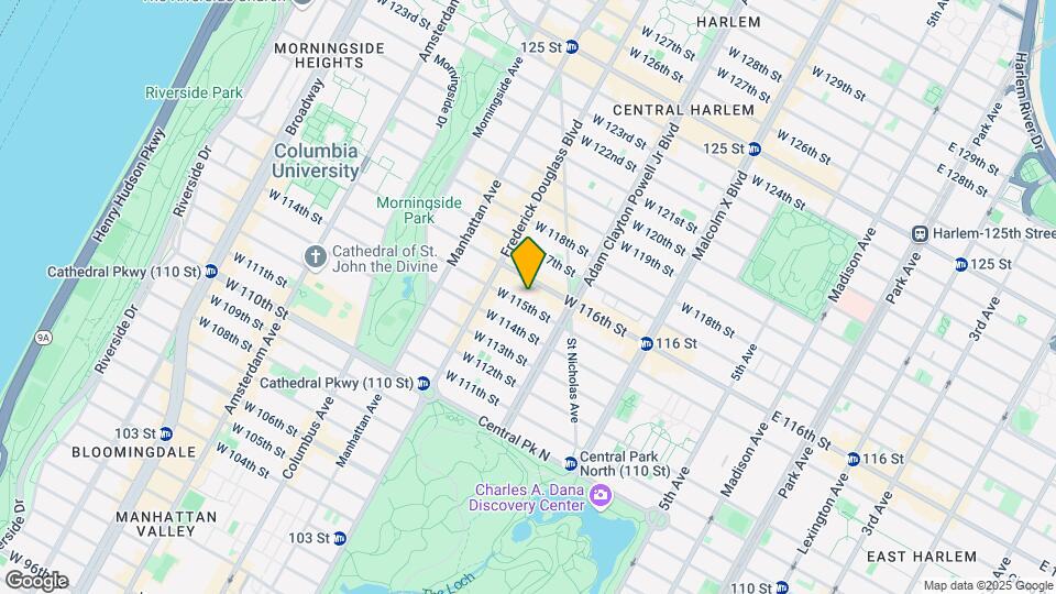 225 W 115th St Mapa y Detalles de la Ubicación
