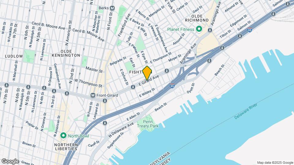 454 E Girard Ave Mapa y Detalles de la Ubicación