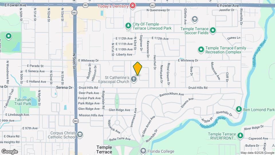 514 Crestover Dr Map and Location Details