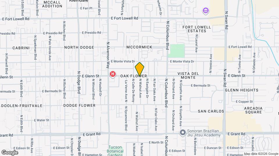 4110 E Glenn St Map and Location Details