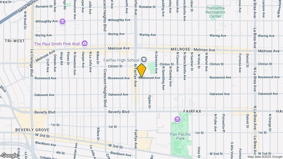 465 N Orange Grove Ave Map and Location Details