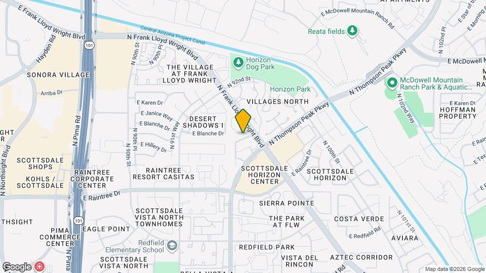 9456 E Pine Valley Rd Map and Location Details