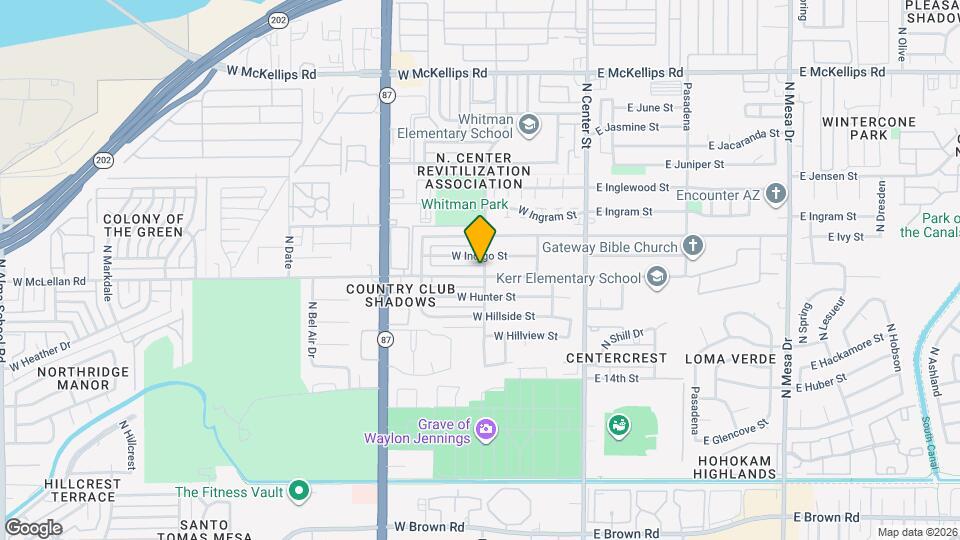 208 W McLellan Rd Map and Location Details