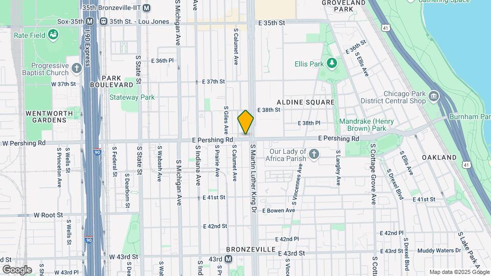 336 E Pershing Rd Map and Location Details