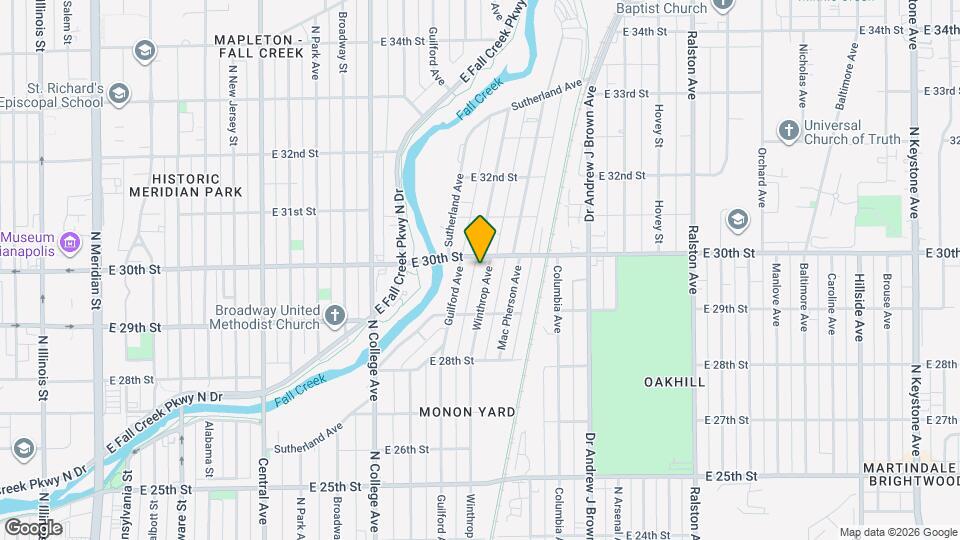 2950 Winthrop Ave Mapa y Detalles de la Ubicación