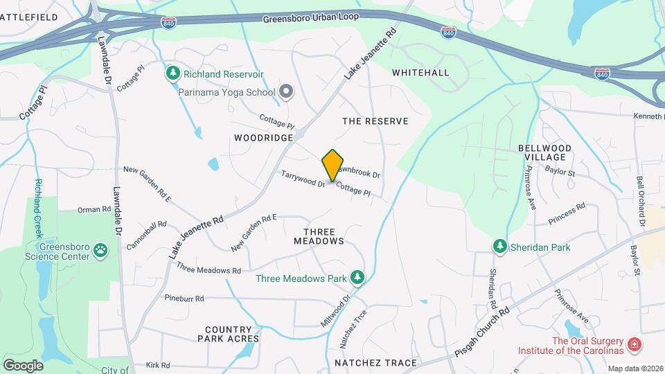 2101 Tarrywood Dr Mapa y Detalles de la Ubicación