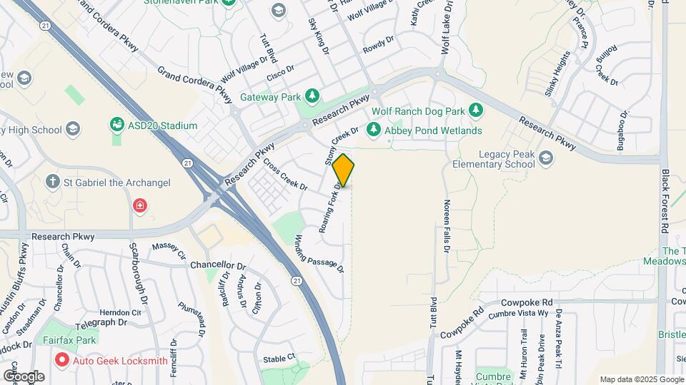8617 Roaring Fork Dr Map and Location Details